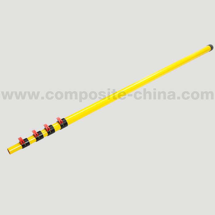 Poste de rescate telescópico de fibra de vidrio