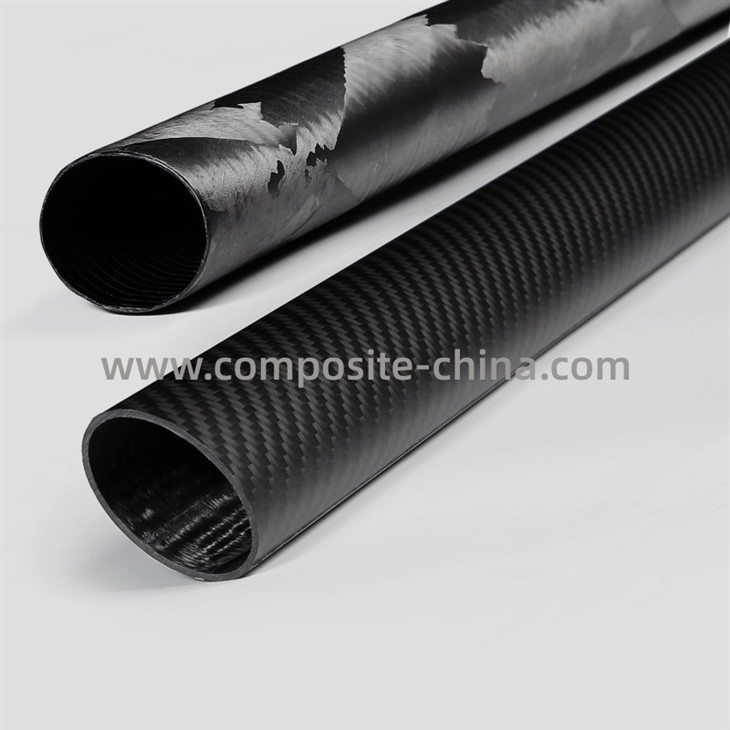 Tubo ovalado de fibra de carbono