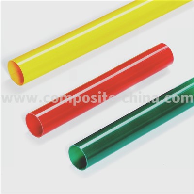 Tubo de fibra de vidrio amarillo